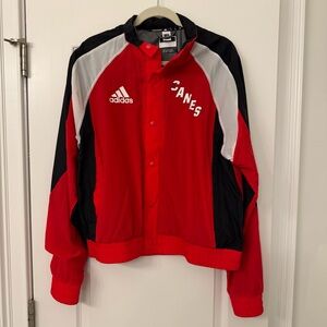 Adidas Red and Black Sports Jacket